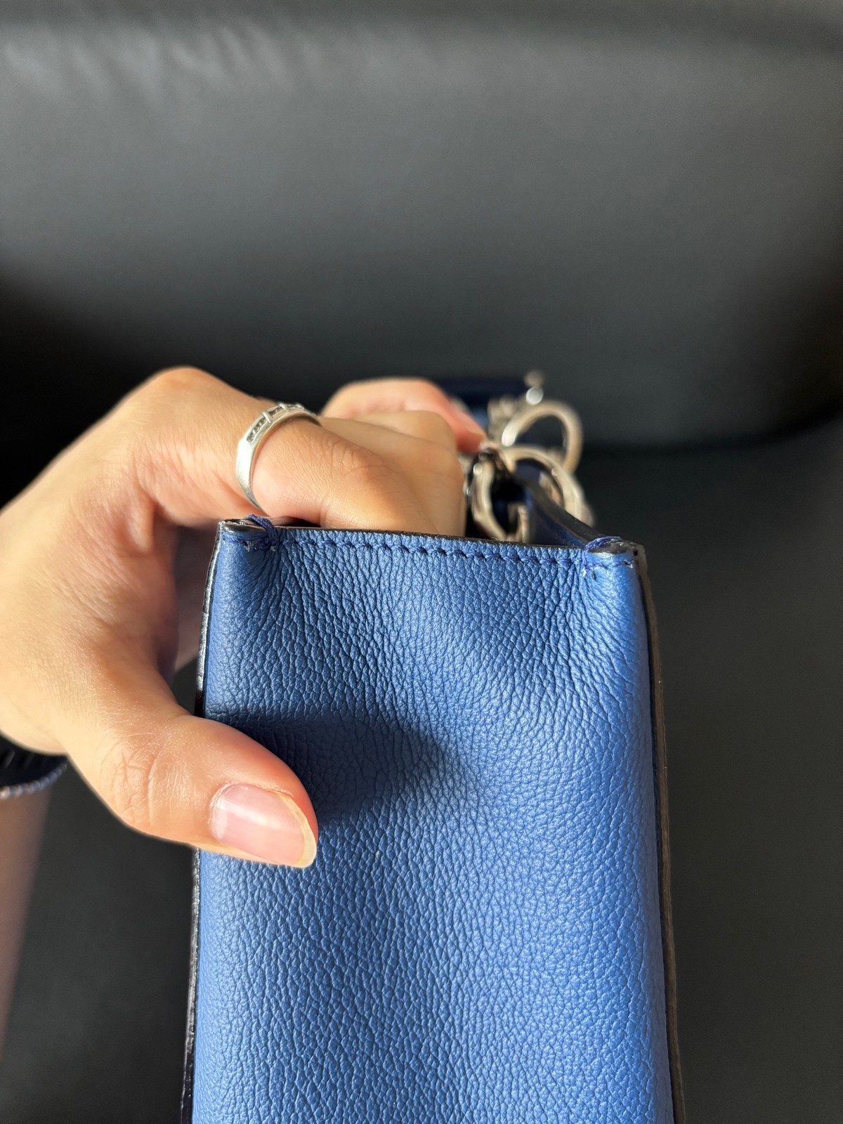 Dior Pre-Owned Authentic Tote Blue Free Tracked Shipping
