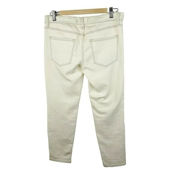 Free People Jeans Womens Size 28 Ivory Denim Ankle 27″ Inseam