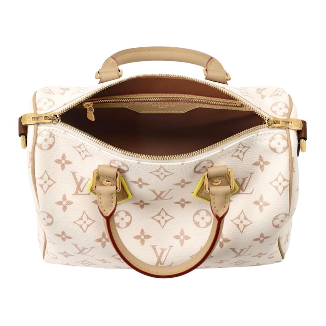 LOUIS VUITTON Speedy Bandouliere 25 Monogram Dune 10.2 x 5.9 x 7.5 in