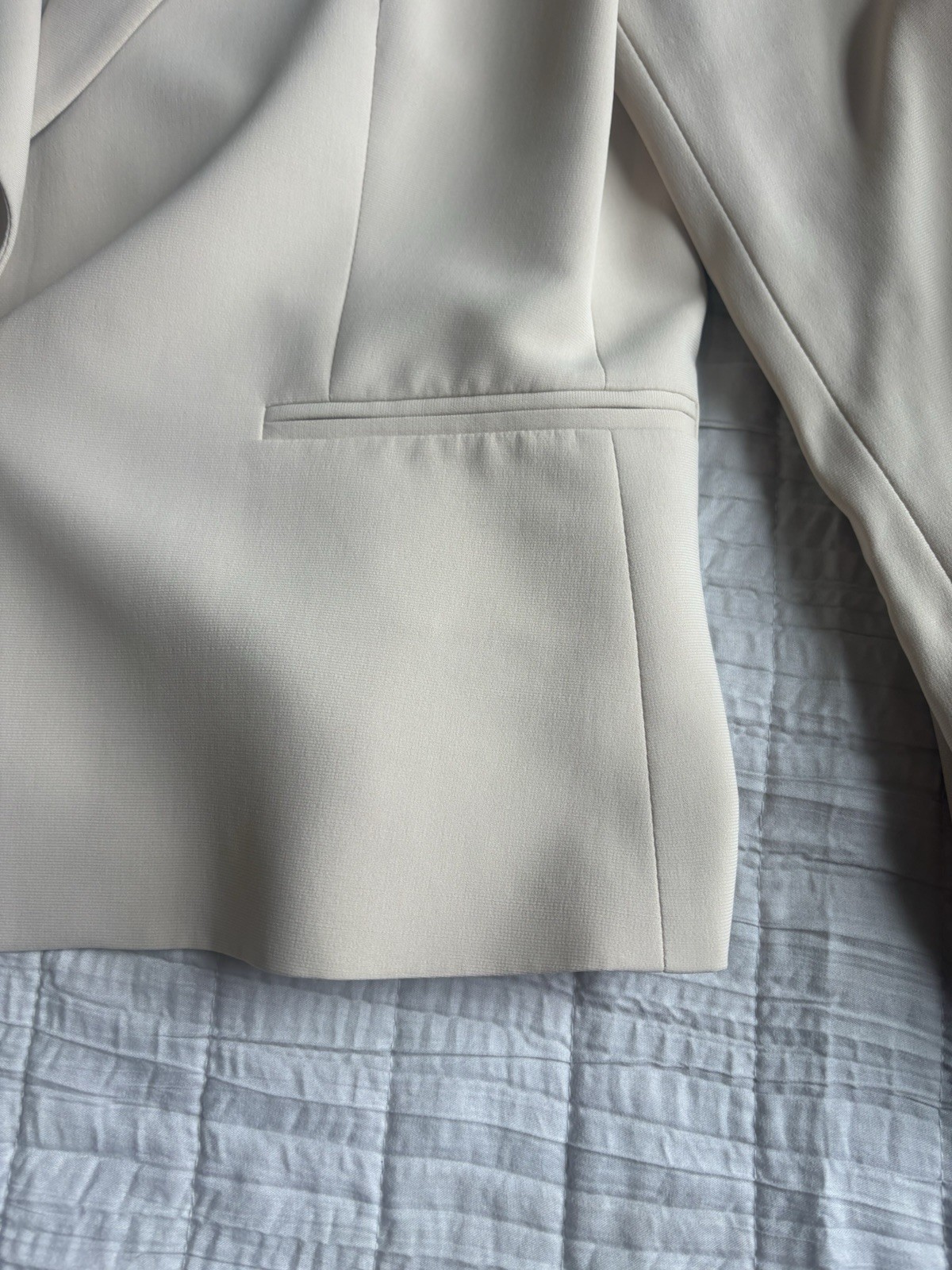 Max Mara One Button Jacket Crème Vintage