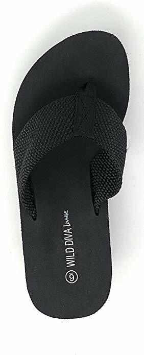 WEDGE EVA 3″ WEBBING PLATFORM THONG FLIP FLOPS SANDALS