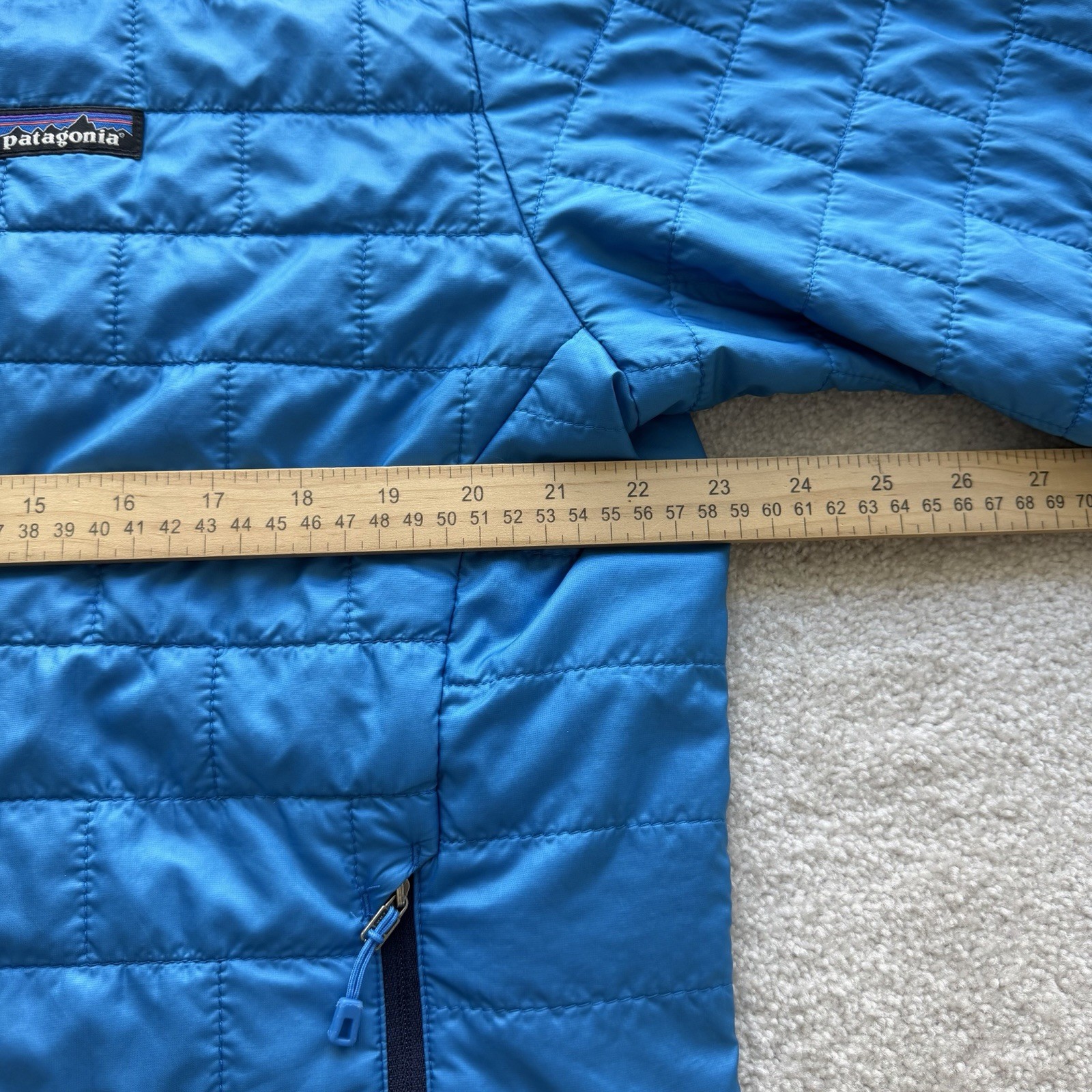 Patagonia Nano Puff Jacket Men’s Quilted Large Blue Full Zip Outdoor 84211