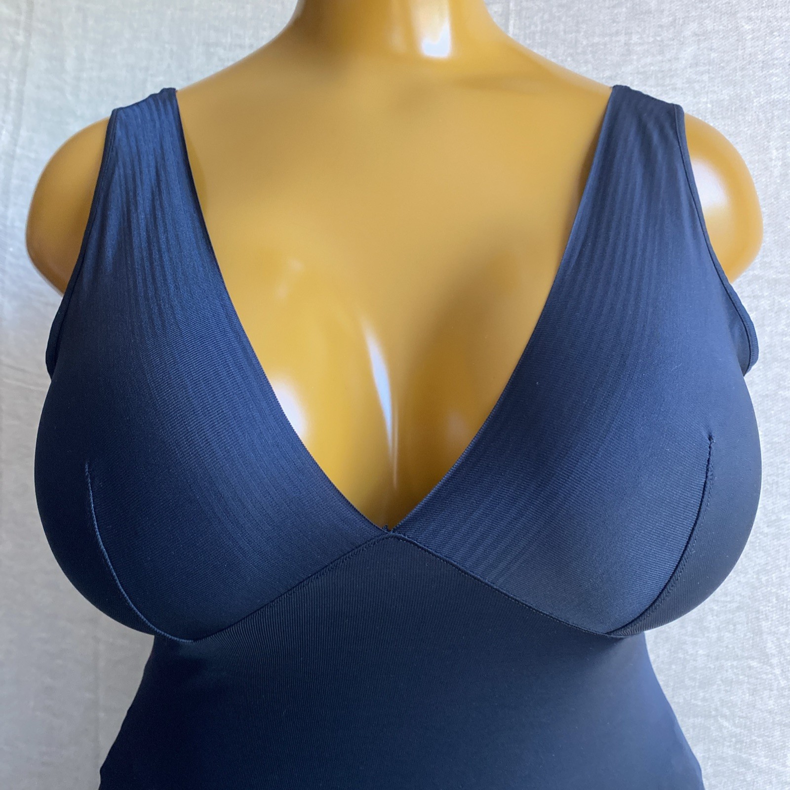 M&S Shape Wear Slip, Black Slippery Satin Nylon, UK 18