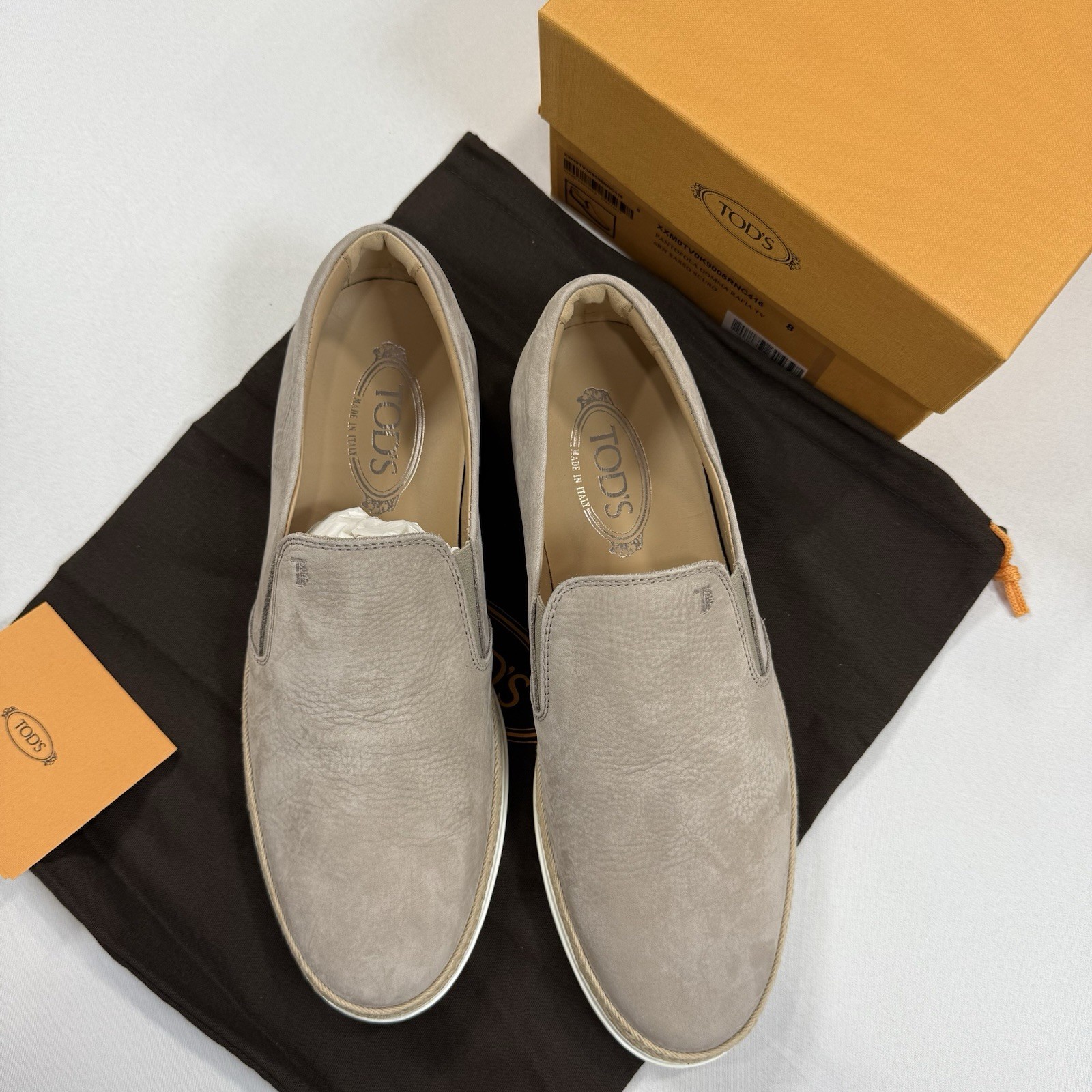 Tod’s NUOVA PANTOFOLA GOMMA RAFIA TV Loafer Size 8UK/9.5US New In Box MSRP $795