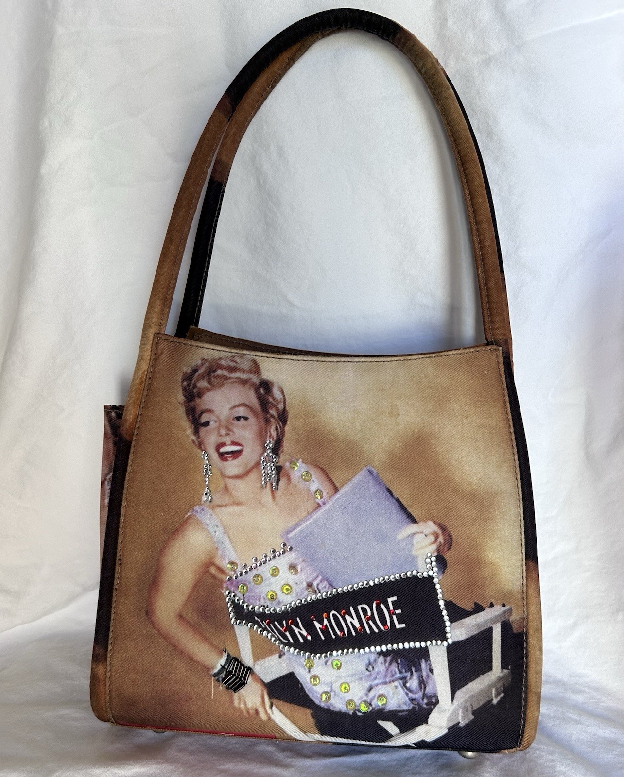 Marilyn Monroe Handbag Vintage Rhinestones Purse