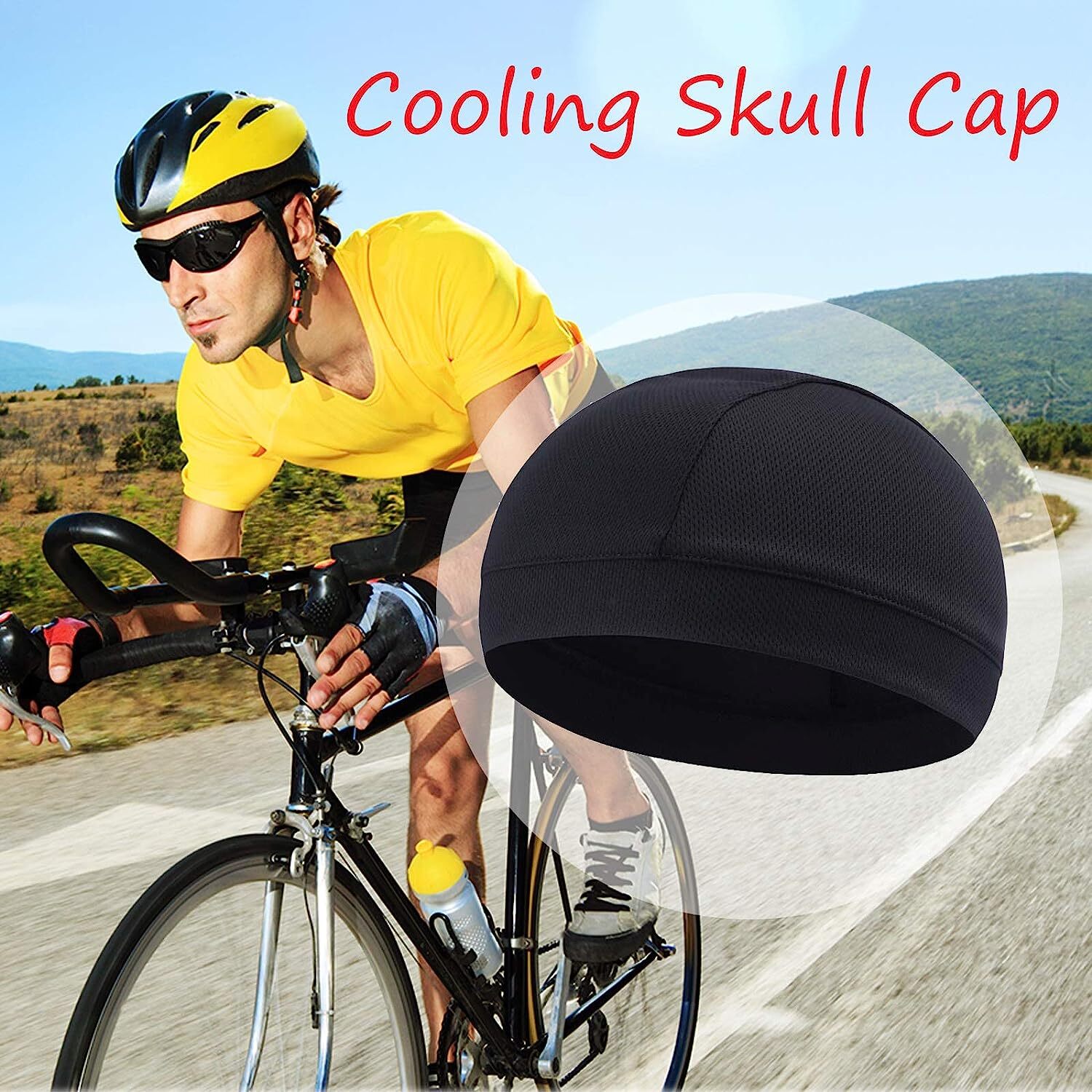 Soft Helmet Liner Quick-Dry Skull Cap Cycling Headgear Bicycle Breathable Beanie