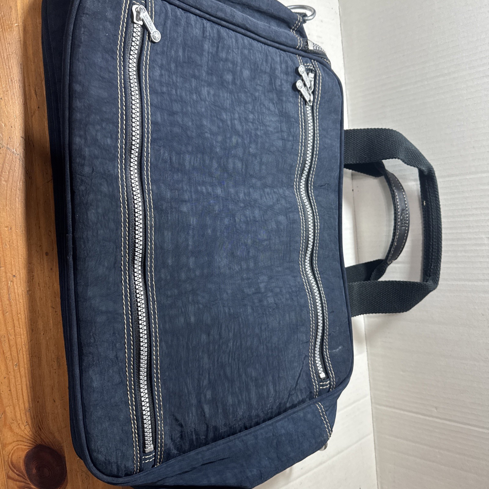 Vintage Kipling Bag Blue Duffle Bag/Gym/ Travel/Carry On/ Everyday Bag/16x12x8
