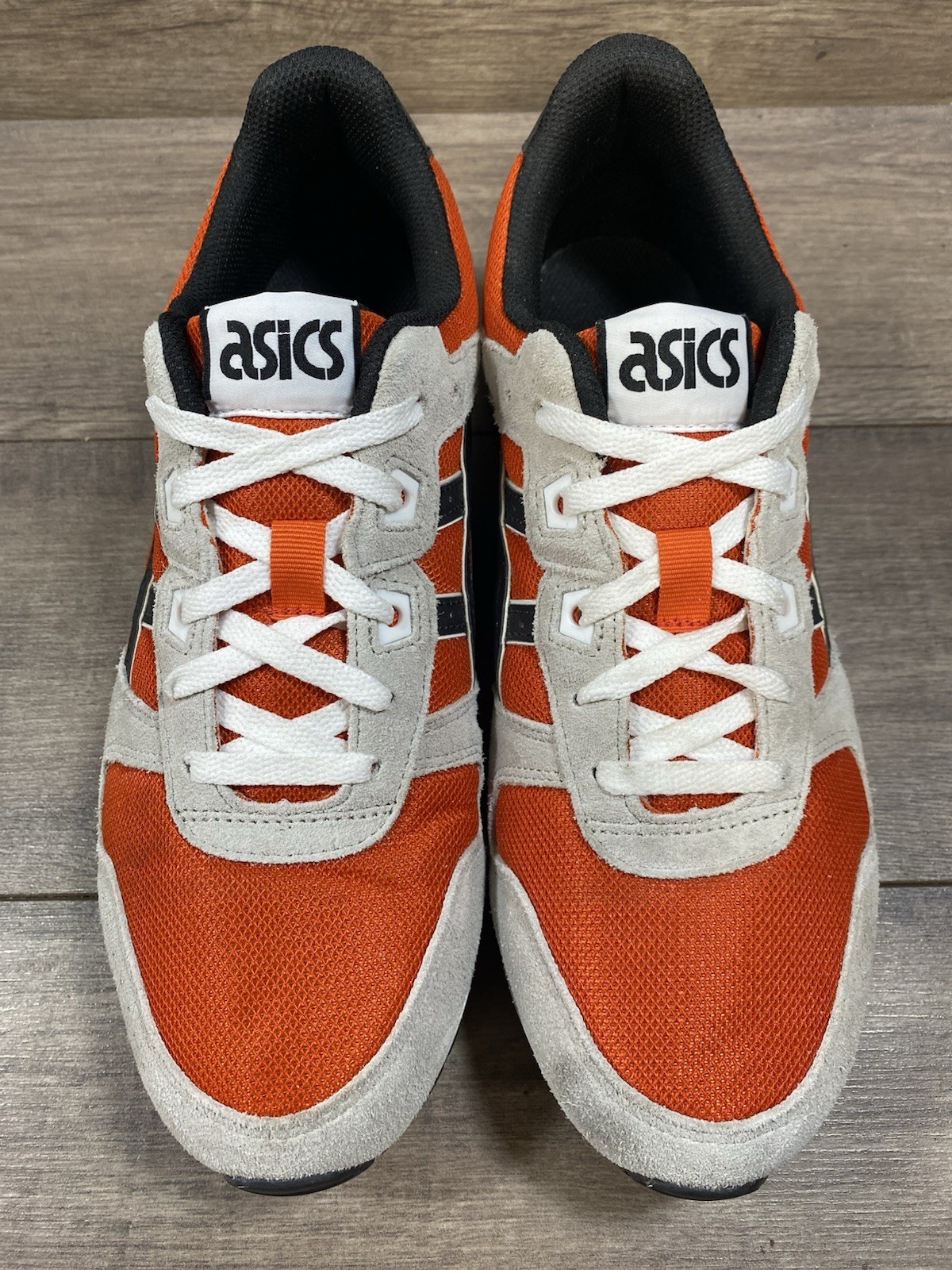 Asics Lyte Classic Shoes Sneakers Gray Orange 1201A477 Mens Size 9.5