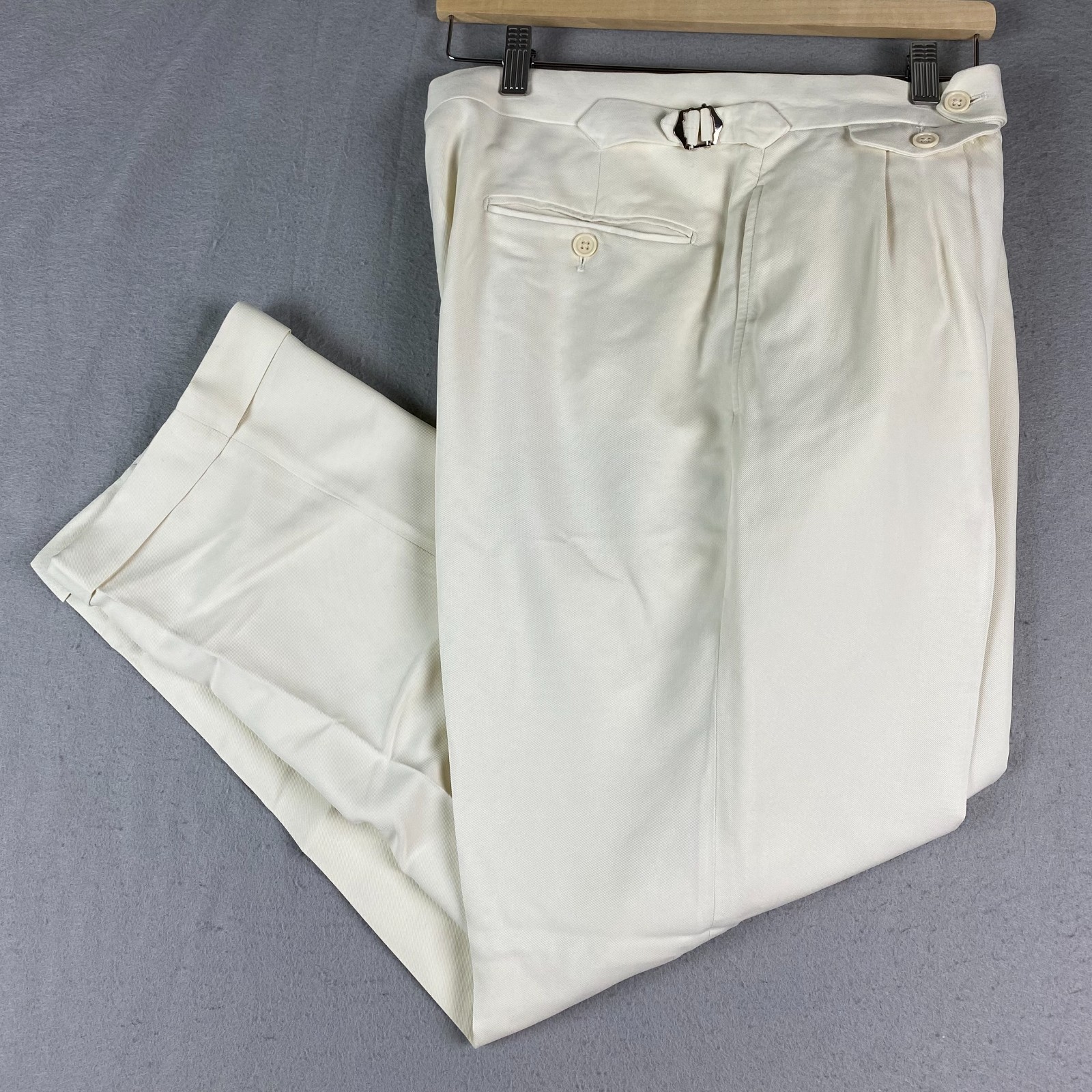 Ralph Lauren Purple Label Mens Gregory Hand Tailored Silk Trouser 36×29 $795