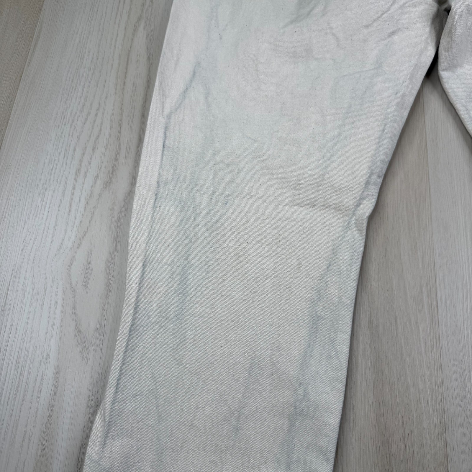 Todd Snyder Mens Cream Classic Fit Selvedge Denim Straight Jeans Size 34×32