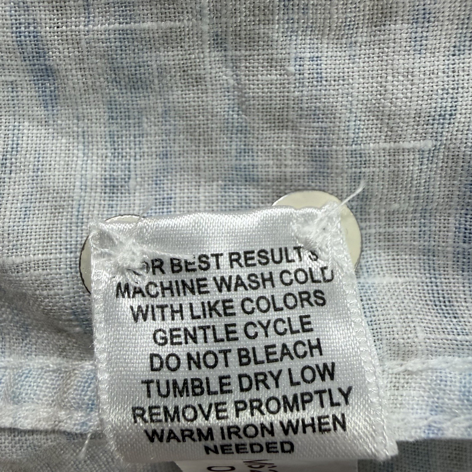 Peter Millar Linen Shirt Mens Large Blue Tan Wave Print Button Front Casual