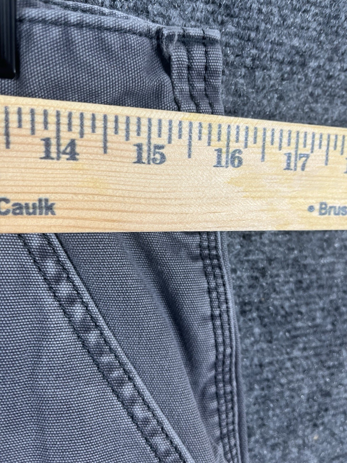 Carhartt Pants Mens 32X32 Gray Relaxed Fit Double Knee Damaged Outdoor Workwear