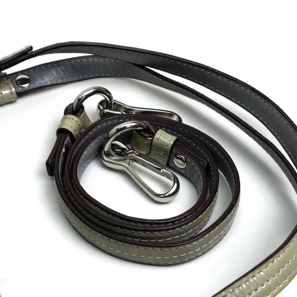 COACH 17065 Tote Bag Men’s Patent Andy Cinched Shoulder Bag Patent Leather