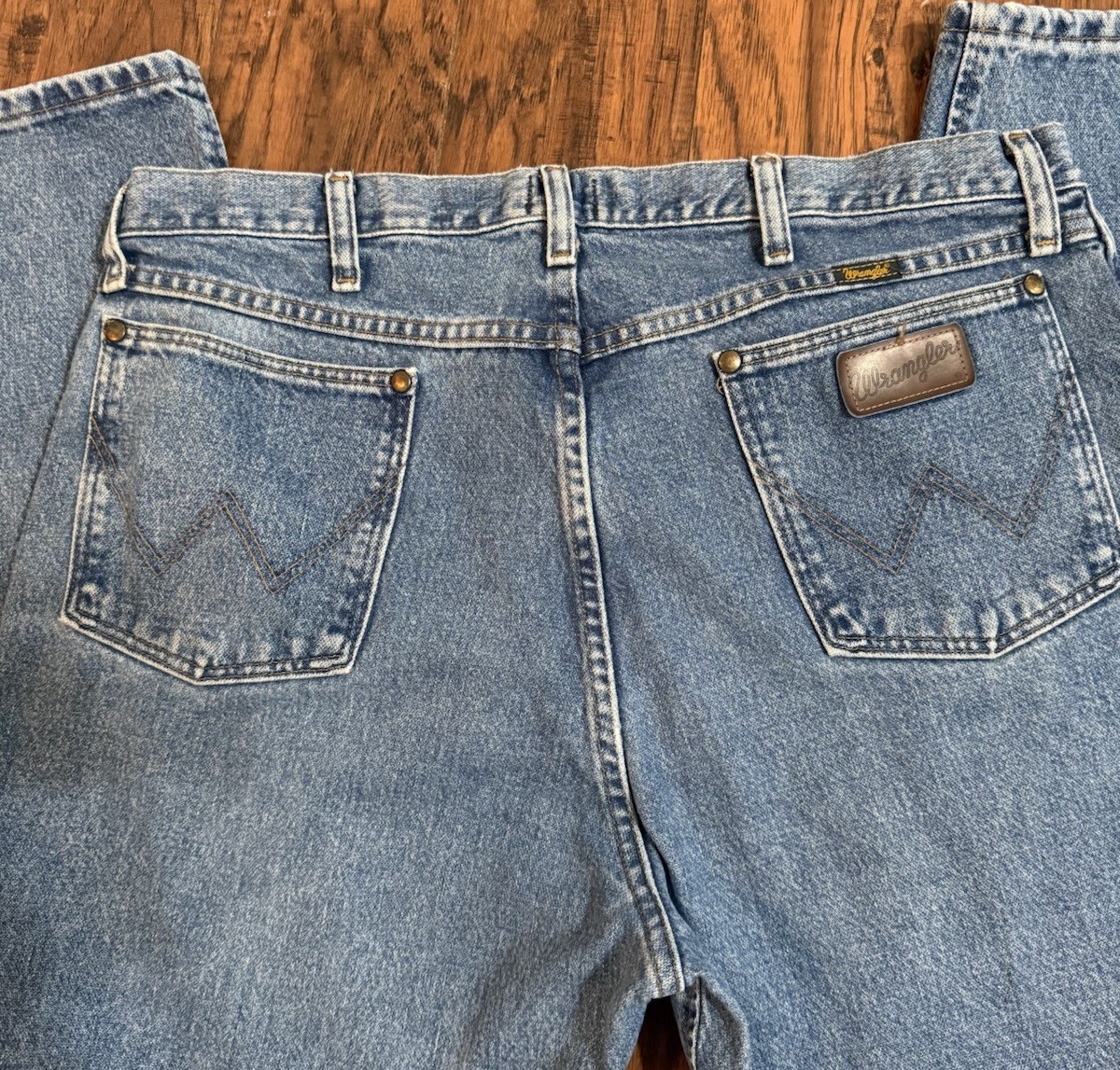 Wrangler Cowboy Cut Jeans Mens 38×32 47MWZSW Medium Wash Regular Fit Bootcut
