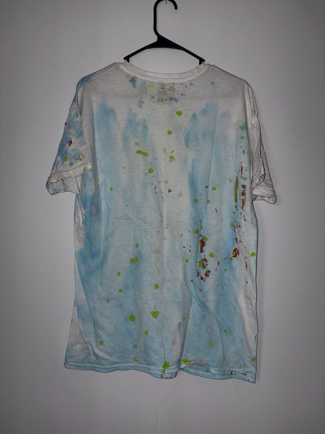 Hanes ComfortSoft Paint Splatter T-Shirt Size Large