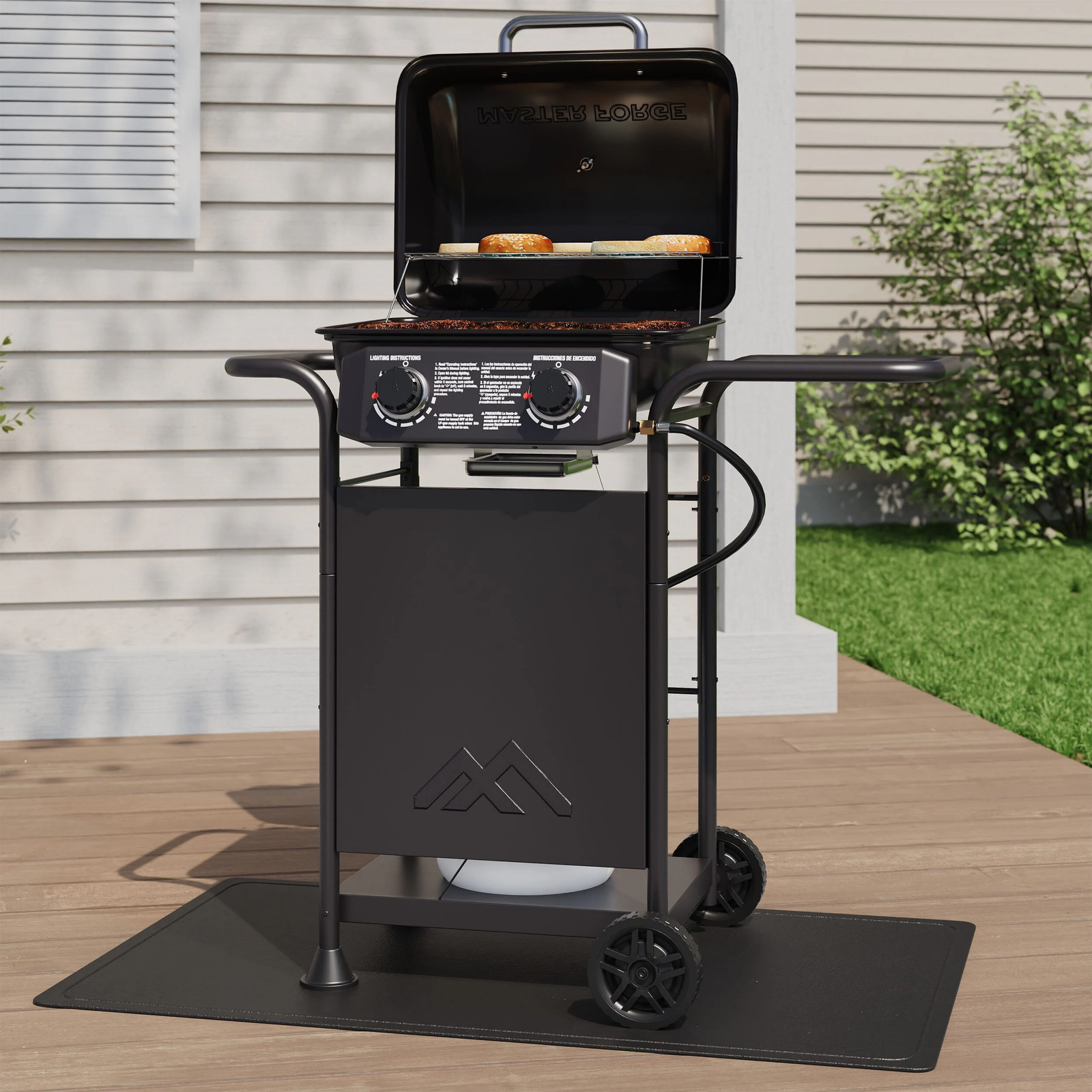 Master Forge Small 425-Sq.In Black 2 -Burner Liquid Propane Gas Grill|120164
