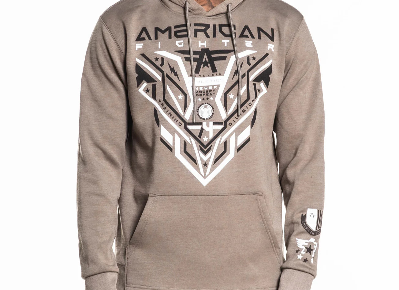 American Fighter Men’s Hoodie Ballard – desert taupe NWT sz S