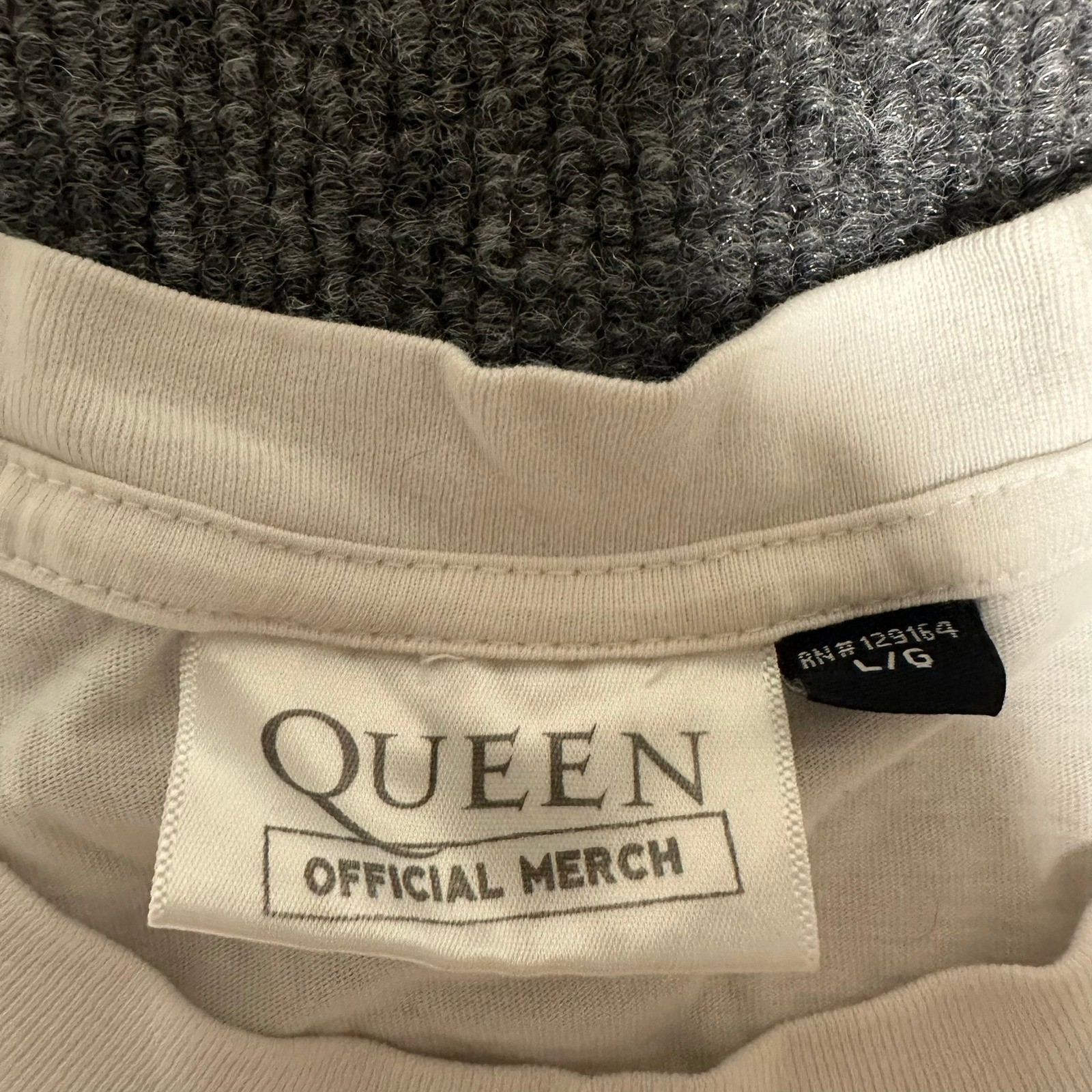 Queen Freddie Mercury Official Merch Graphic T-Shirt White Mens Large