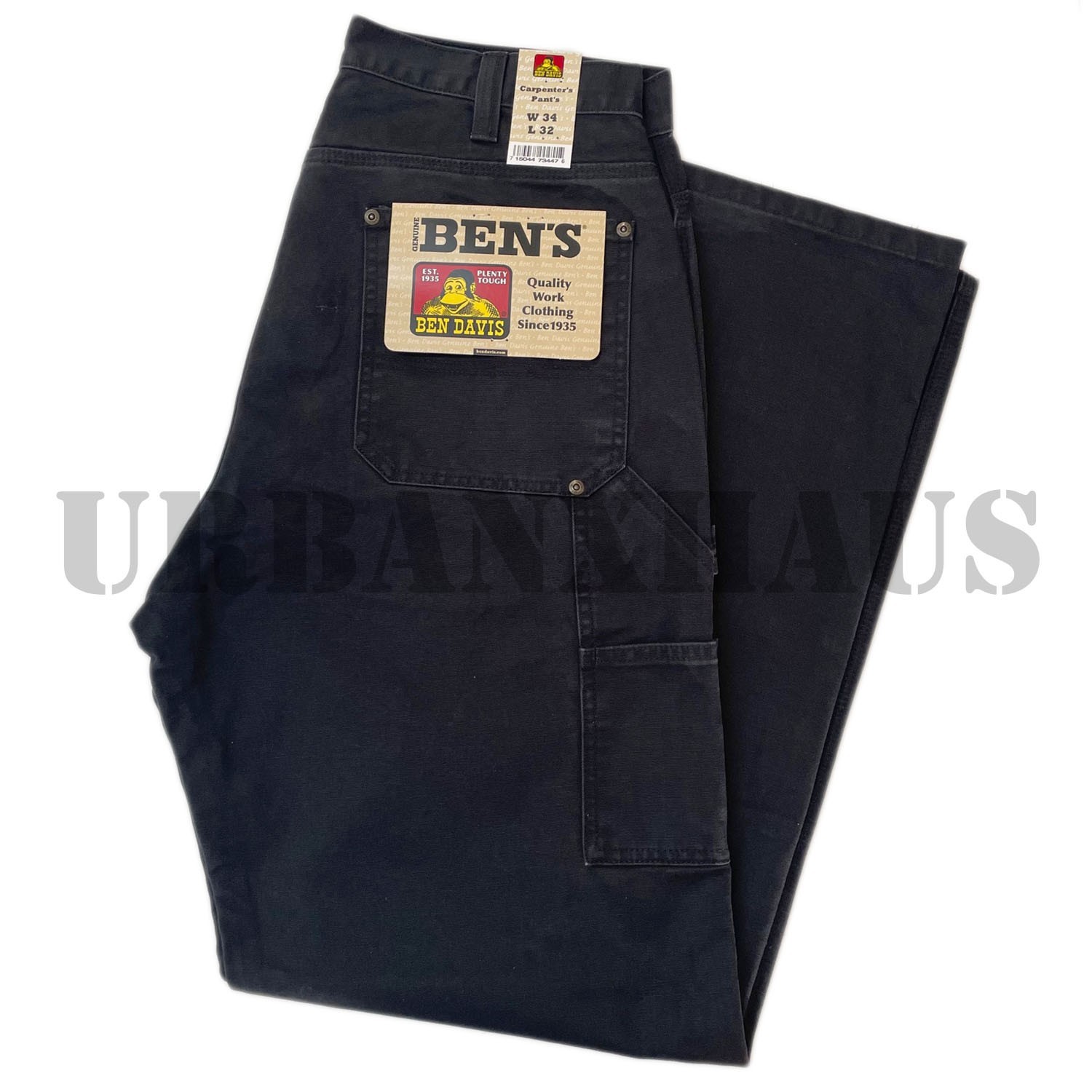 BEN DAVIS MEN’S CANVAS CARPENTER DOUBLE KNEE PANTS (30 to 50)