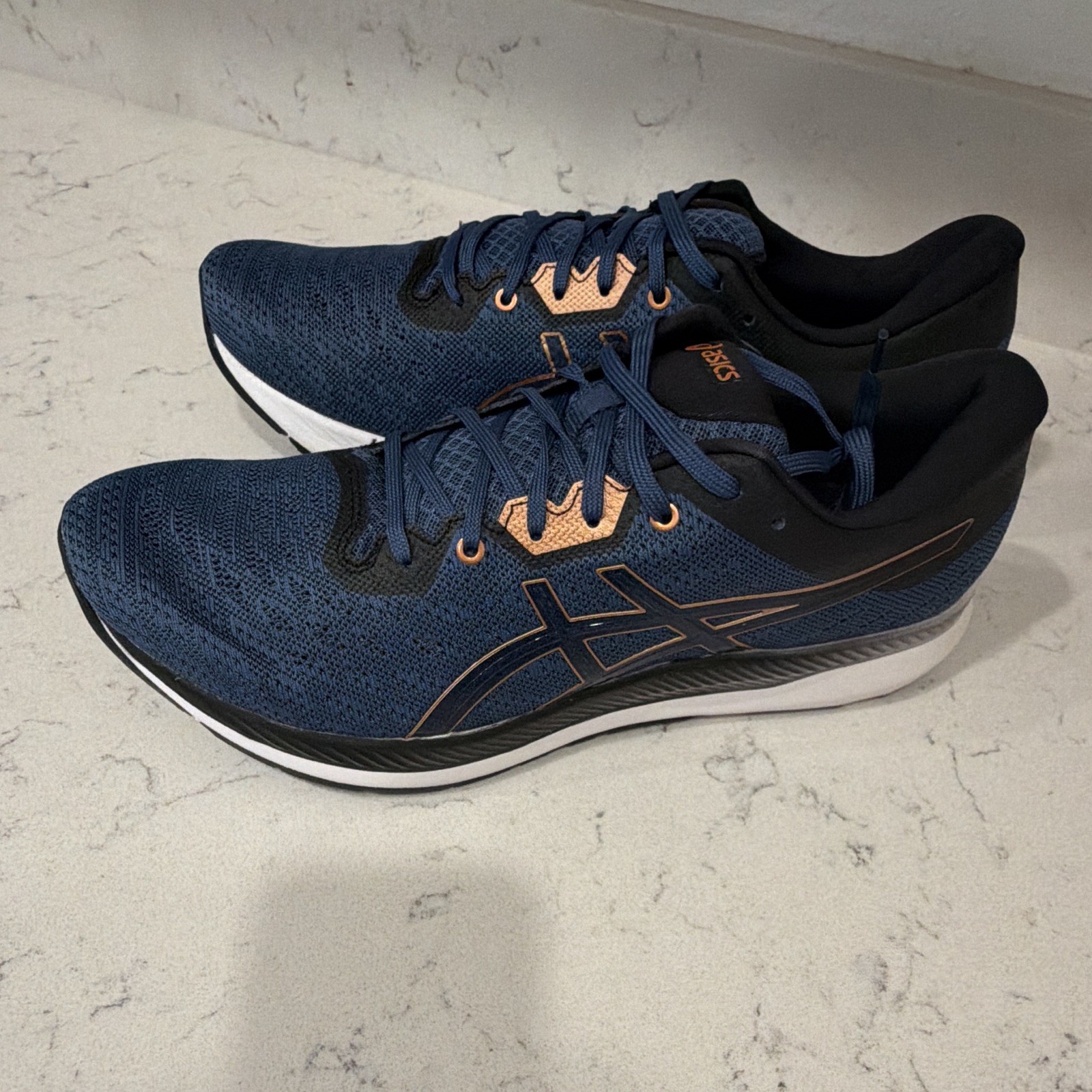 ASICS Men’s Athletic Ezeride Low Top Lace-Up Sneakers Blue/Bronze 1011B788-400