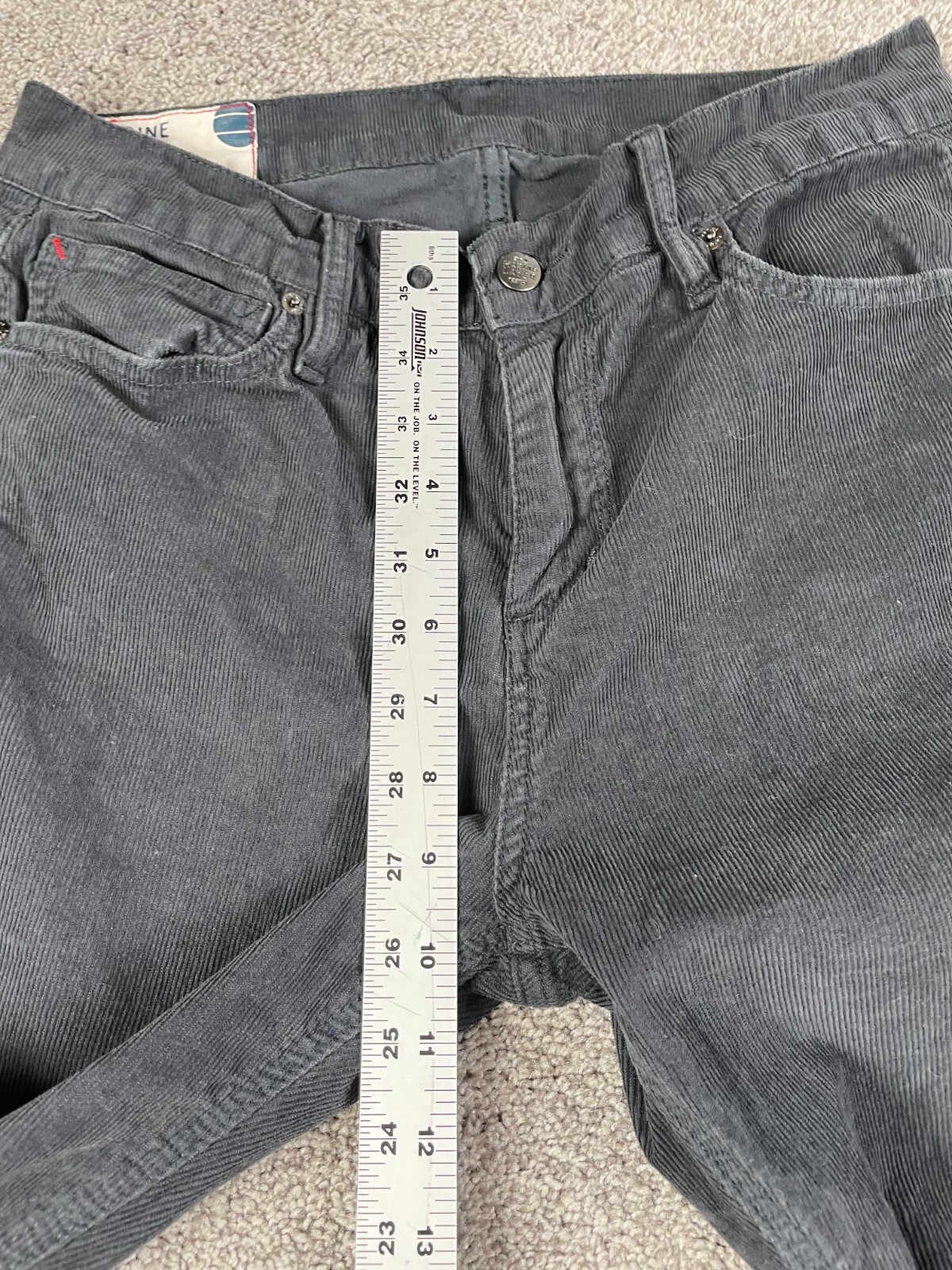 Marine Layer Pants Mens 30 x 32 Slim Straight Cambridge Corduroy Dark Academia
