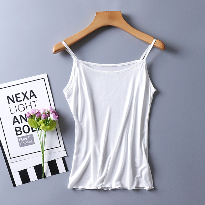Women Mulberry Silk Camisole Top Super Breathable Pure Silk Cami Tank T Shirts
