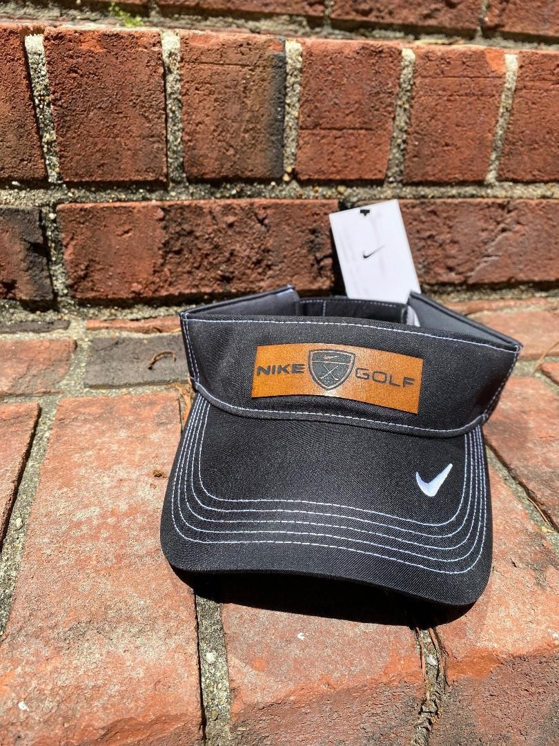 Nike Golf visor leather patch new with tags