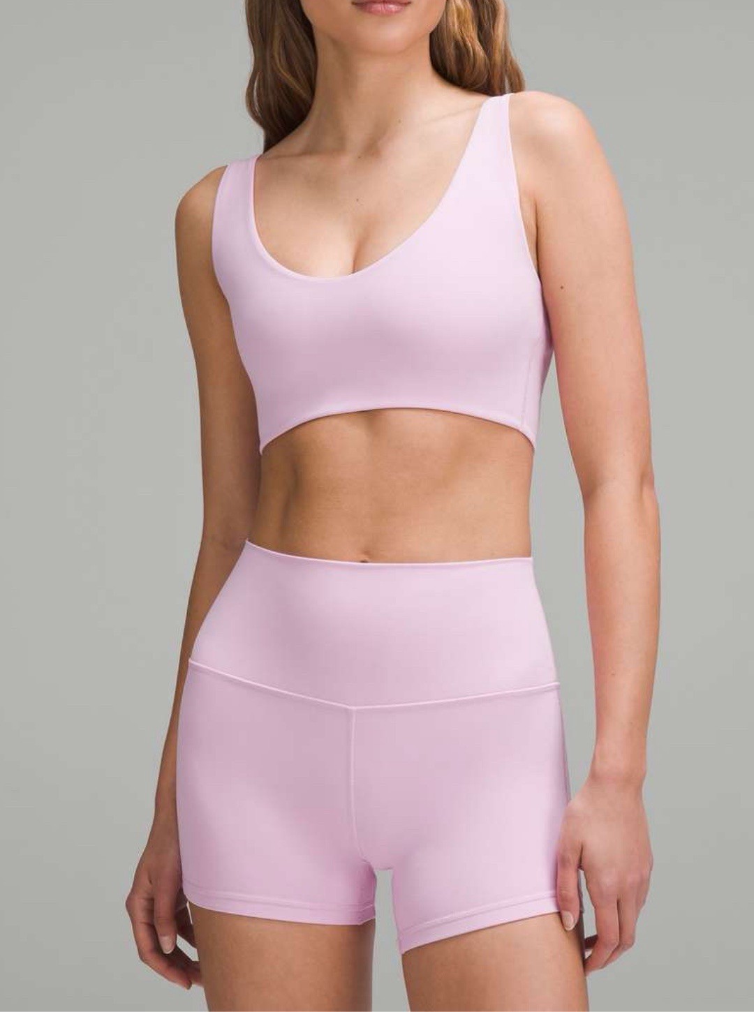 Lululemon Vitapink Dance Studio Pant Align Shorts Bend This Scoop Square Bra Set