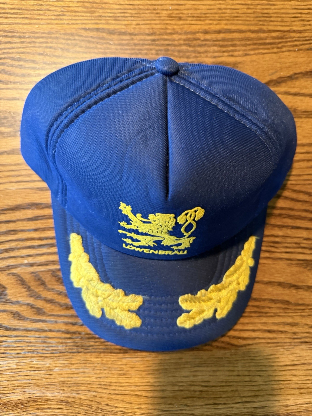 New Vintage 80’s Classic Lowenbrau Beer Blue SnapBack Trucker Hat Nice Collector