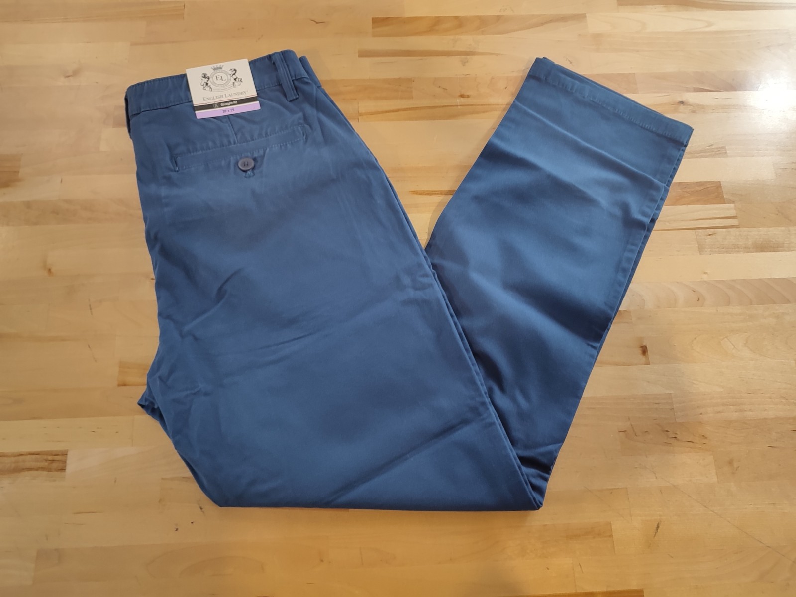 Men’s English Laundry Stretch Twill Breeze Chino Straight Leg Blue 30Wx29L