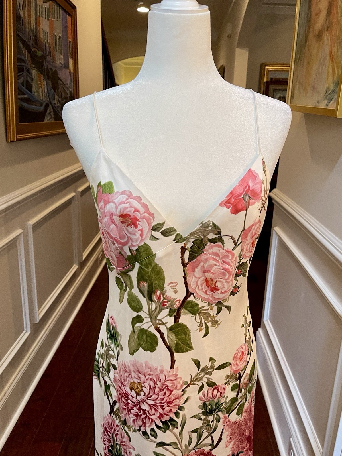 Alice & Olivia Floral Julietta Cutaway Lace MIDI Dress NWT MSRP $495 Sz 6