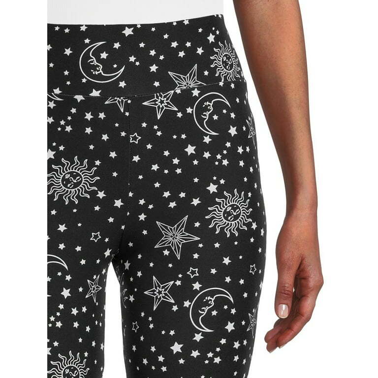 No Boundaries Black Moon and Stars Flare Pants Juniors Women Many Sizes Type A