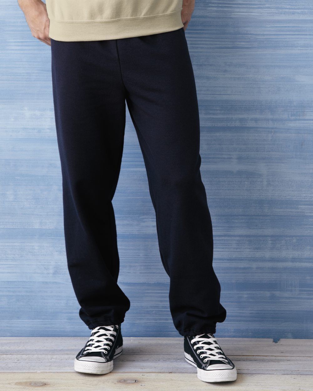 GILDAN Mens S M L XL 2XL Heavy Blend NO Pocket Sweatpants Jumper 50/50 g18200