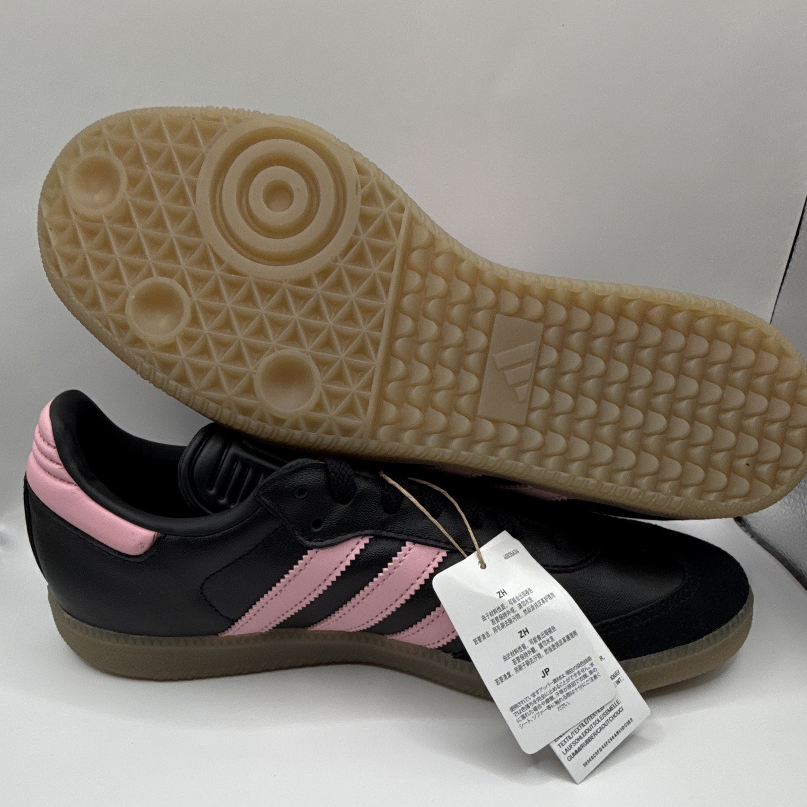 Adidas Samba Messi Inter Miami CF Debossed Away Kit Black/Pink Gum JP7845 NEW