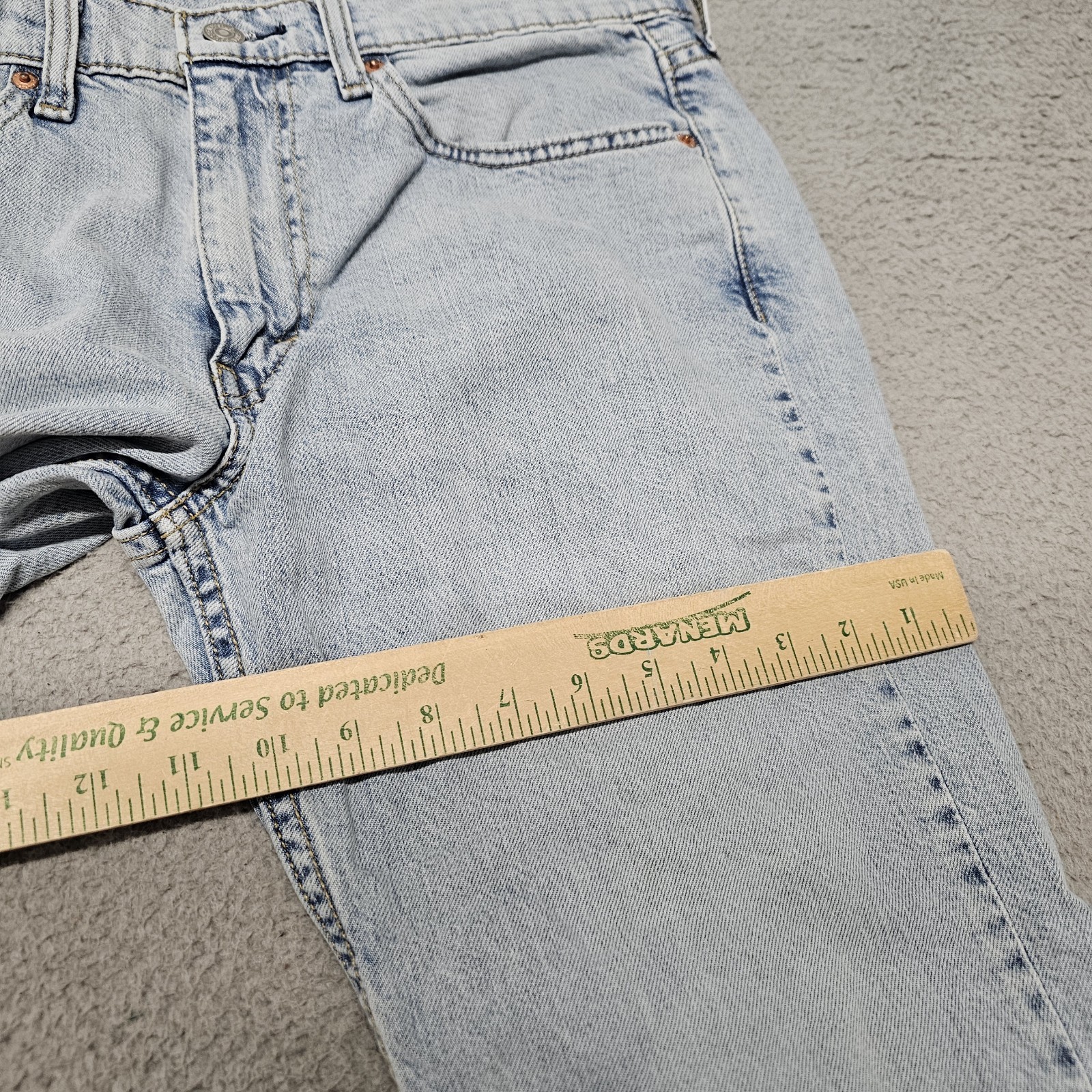 Levi’s 527 Slim Bootcut Jeans Men 32×34 (Fits 32X32) Stretch Light Blue Wash