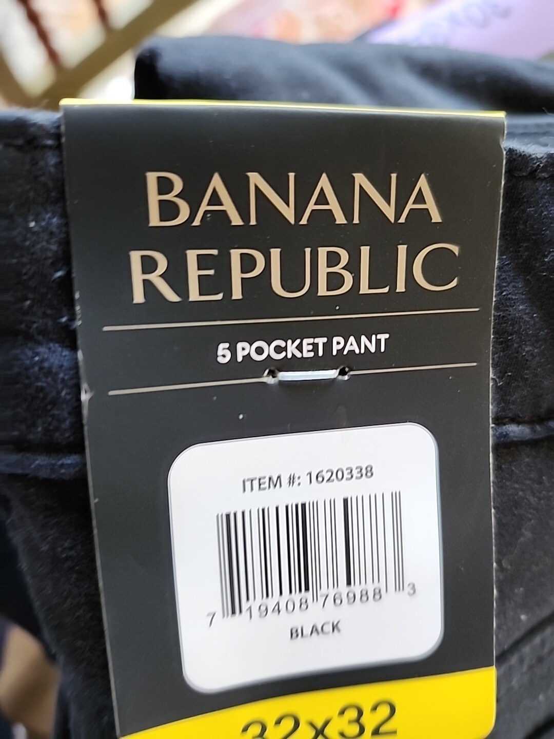 NWT Mens Banana Republic 5 Pocket Slim 98% Cotton BLUE BLACK TAN 30-40”