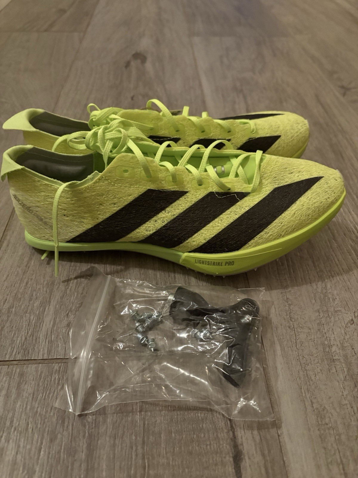 Adidas Adizero Prime SP 3 Track Spikes Strung Lucid Lemon Men’s Size 12.5 IH5800