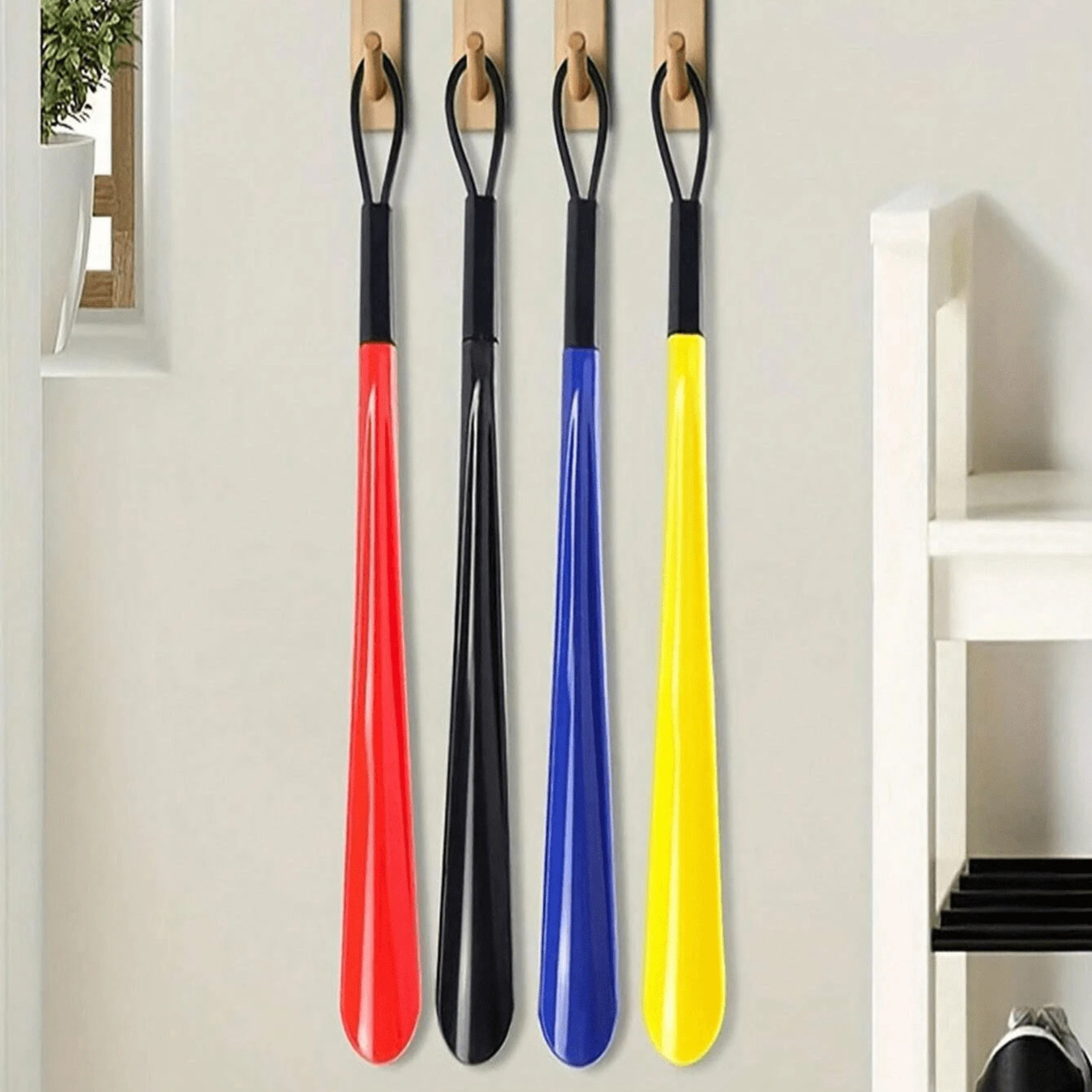 Long Handle Shoe Horn 18In Long Easy Shoe Helper Dressing Aid Senior Comfort US