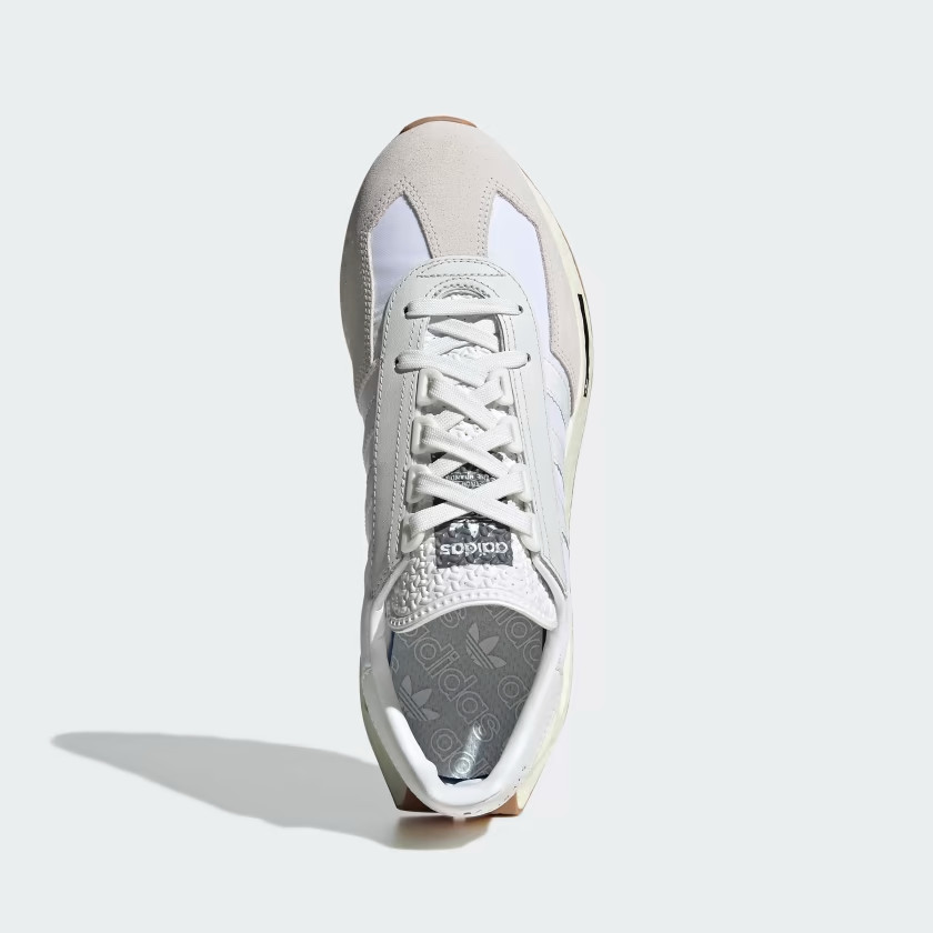 Adidas US 10 Men’s White Silver Gum Boost Retro Runner Retropy E5 H03075 New
