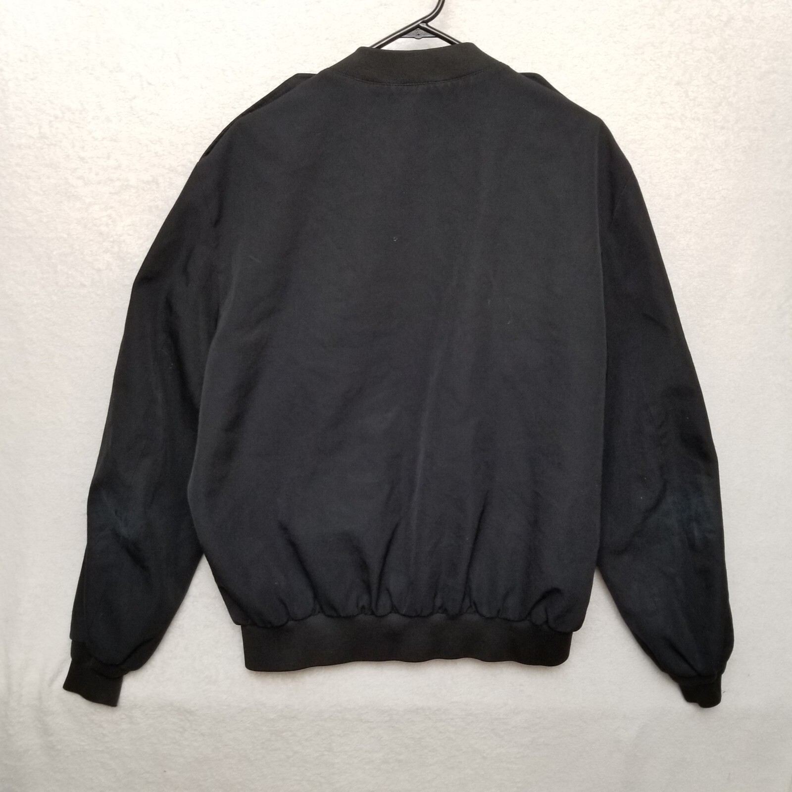 Neptune Garment Co Mens 46 Long Black Polyester Wool Full Zip Jacket