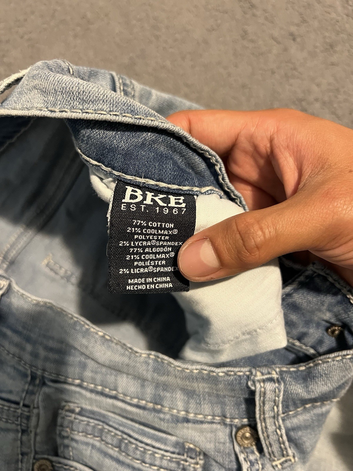 BKE jeans Men’s size 30×32 Aiden Bootcut Buckle Cotton blend comfort denim