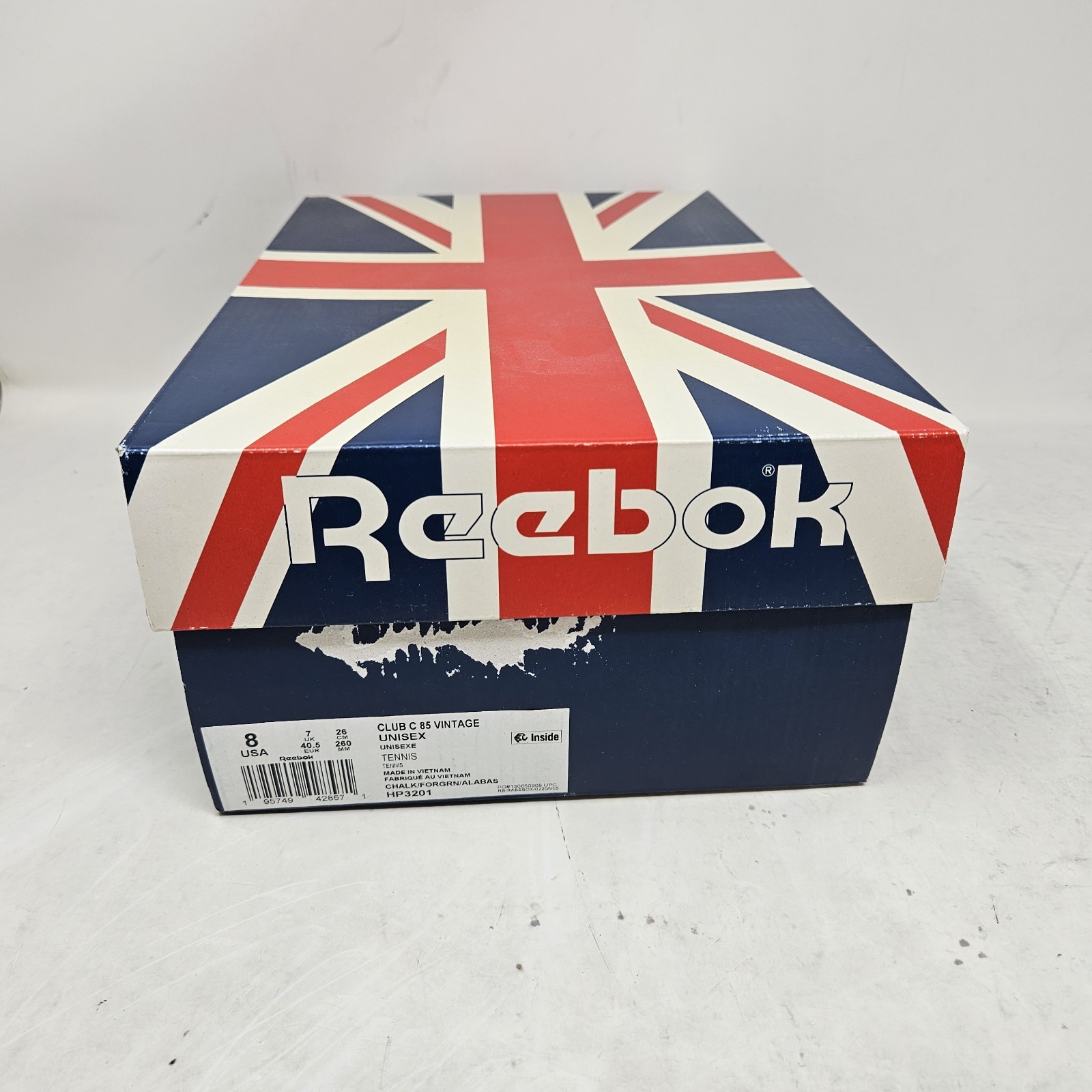 Reebok Club C 85 Vintage ‘Chalk Alabas’ Classic Shoes / HP3201 / Men’s Size 8