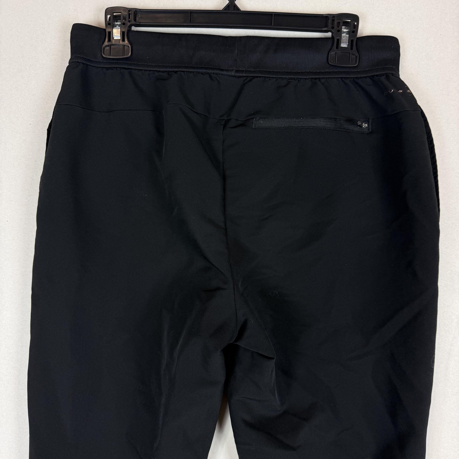 Russell Pants Mens Medium Black Dri-Power 360 Jogger Zip Pocket Stretch Athletic