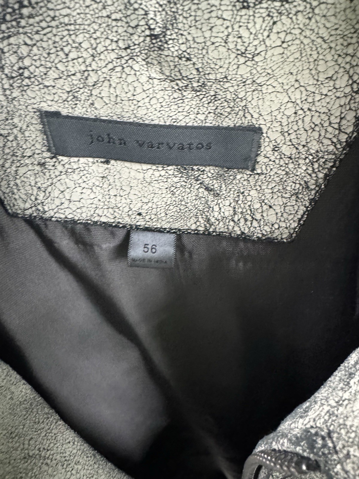John Varvatos Men’s Western Leather Jacket Size 56 NWOT