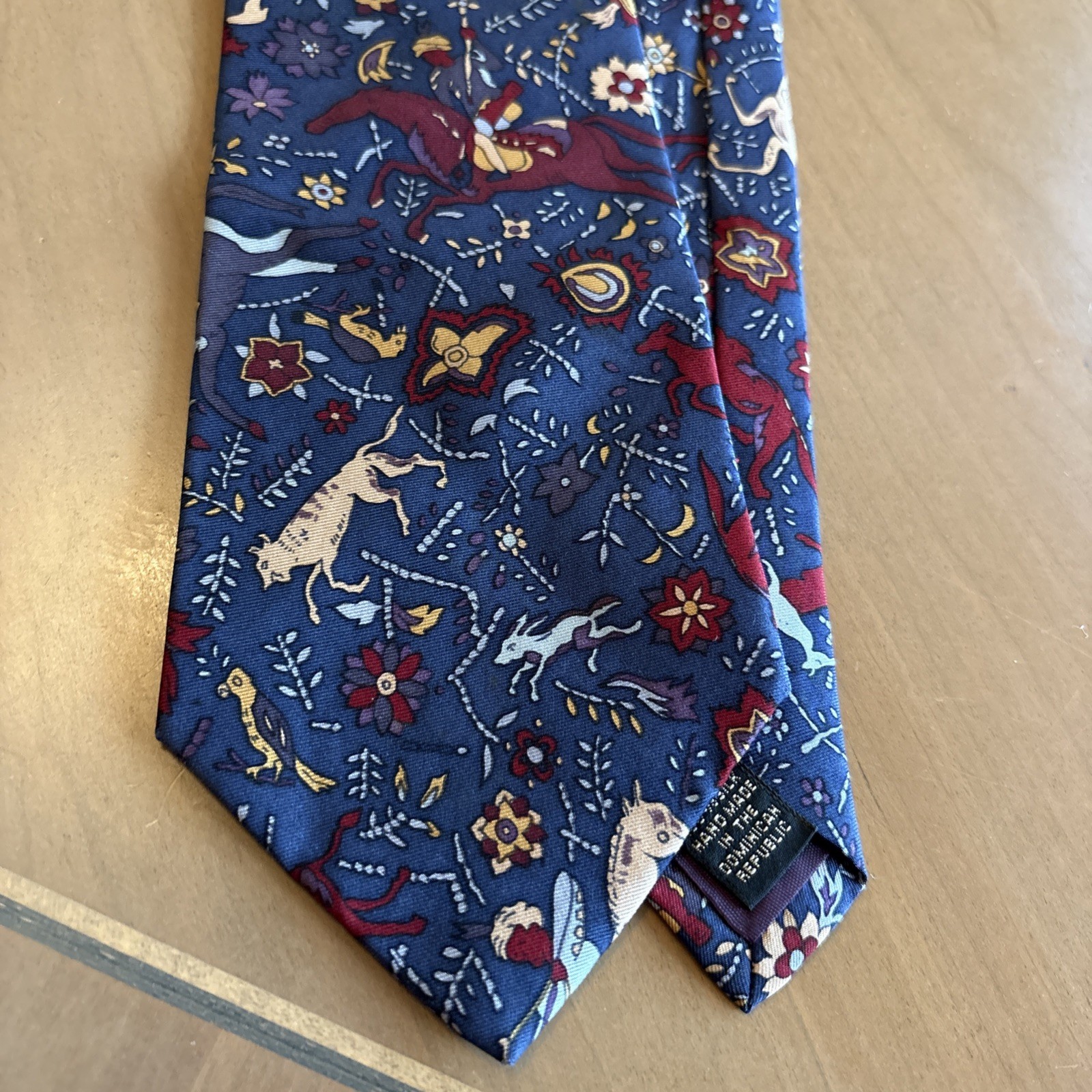 David Rappaport for Barney’s New York 100% Silk Tie Made In Dominican Republic