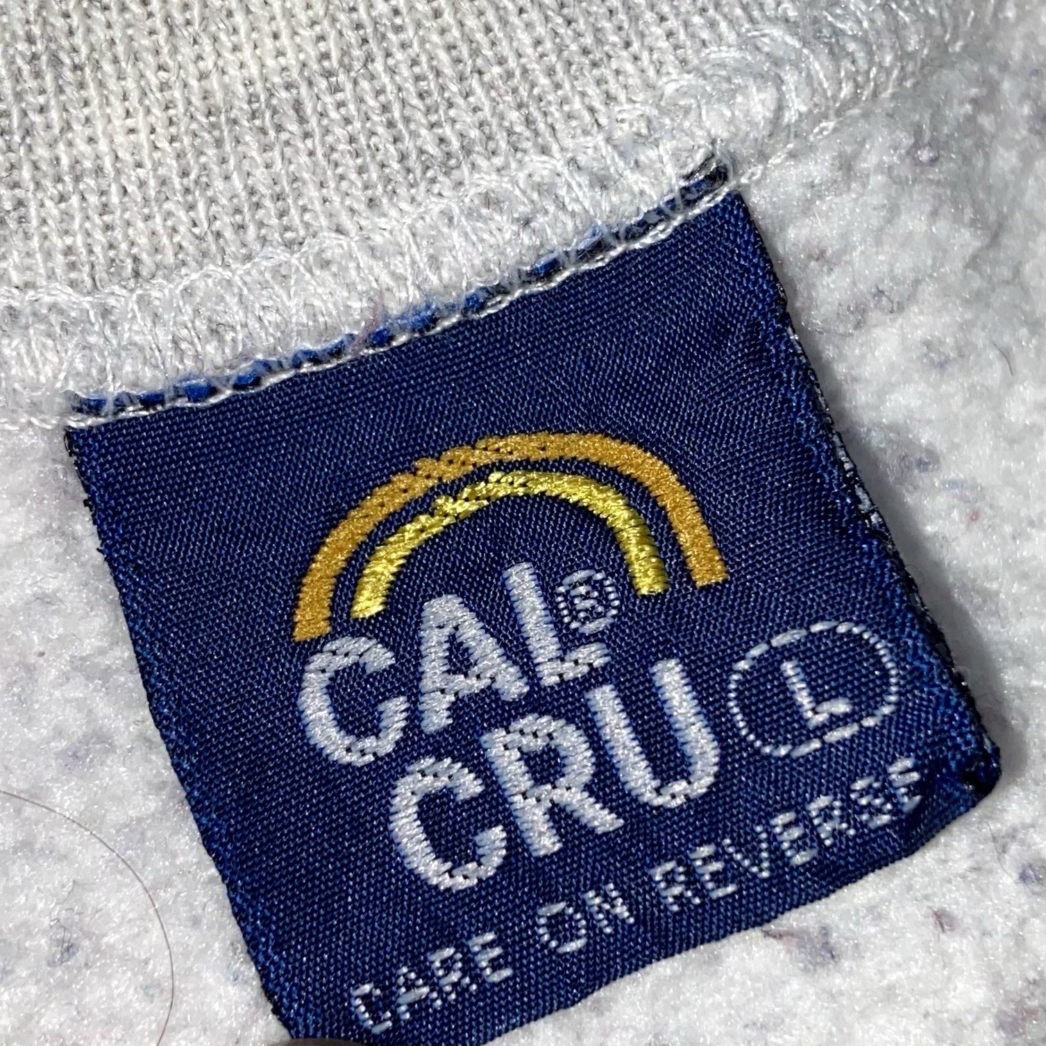 Vintage Newport Rhode Island Striped Crewneck Sweatshirt Mens L 80s USA Cal Cru
