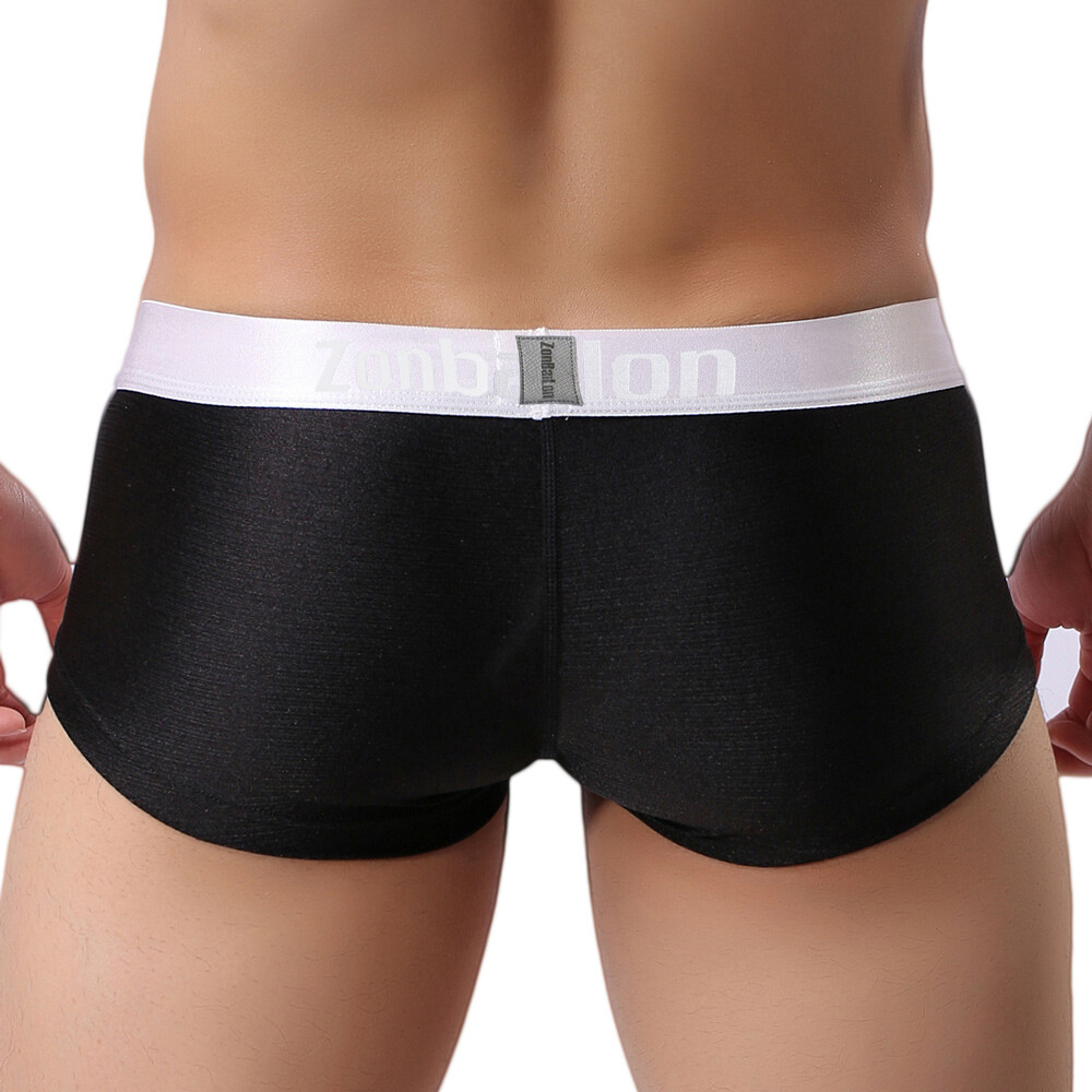 Zonbailon Men’s Underwear Boxer Briefs Show Big Pouch With Comfort Waistband