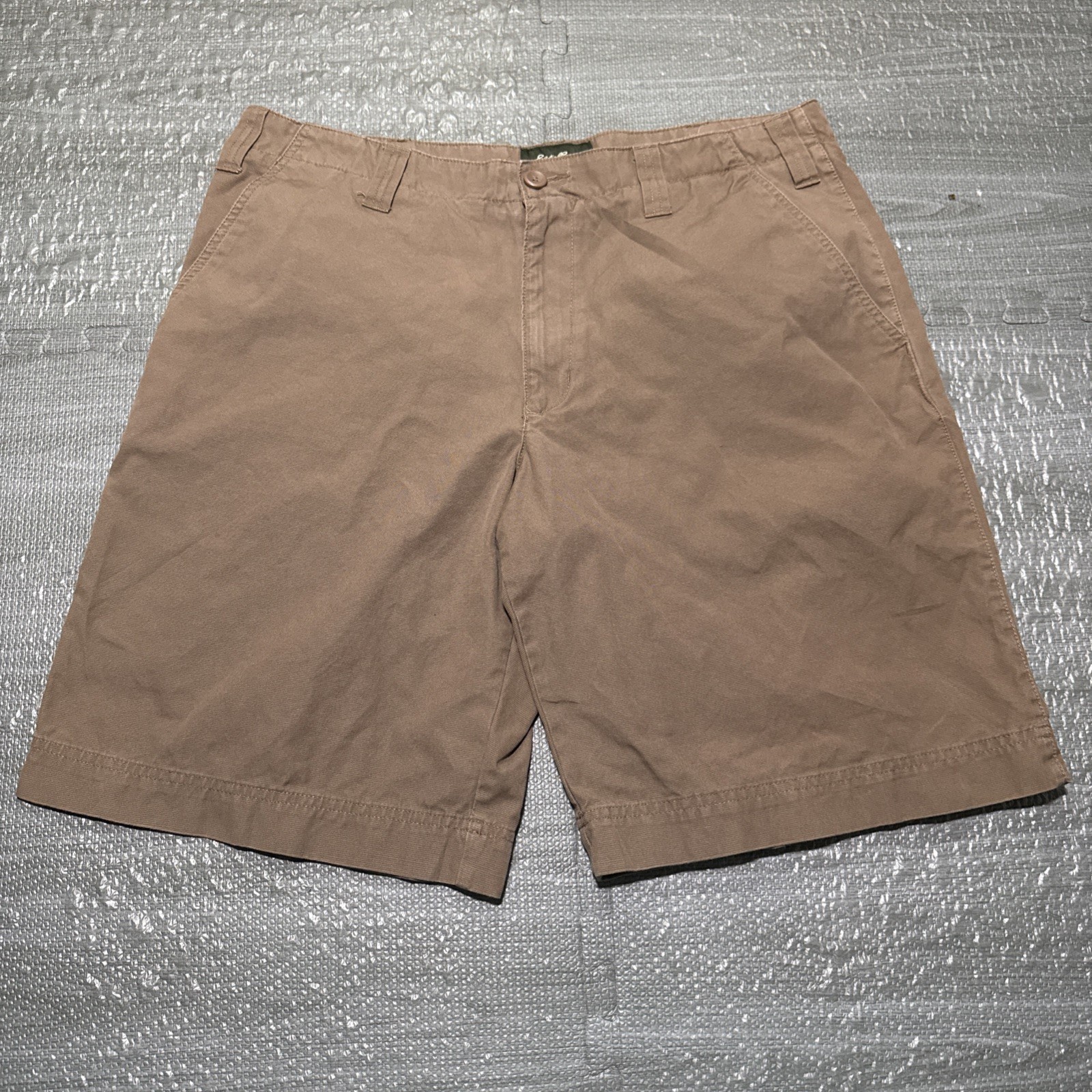 Eddie Bauer Shorts Ripstop Classic Outdoor 10” Men’s 36 Brown Travel Work Cotton