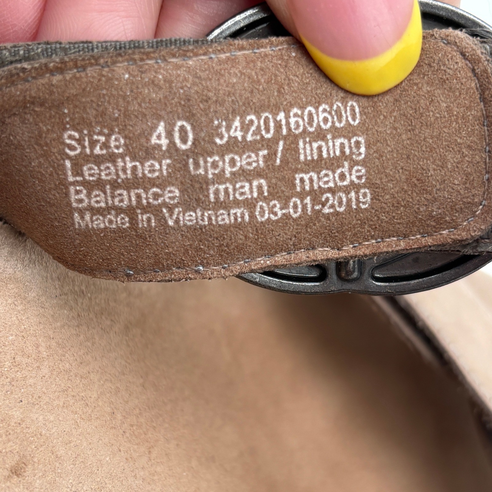 Womens Dansko Susie Wedge Sandals Size (9.5-10) Taupe Leather Comfort