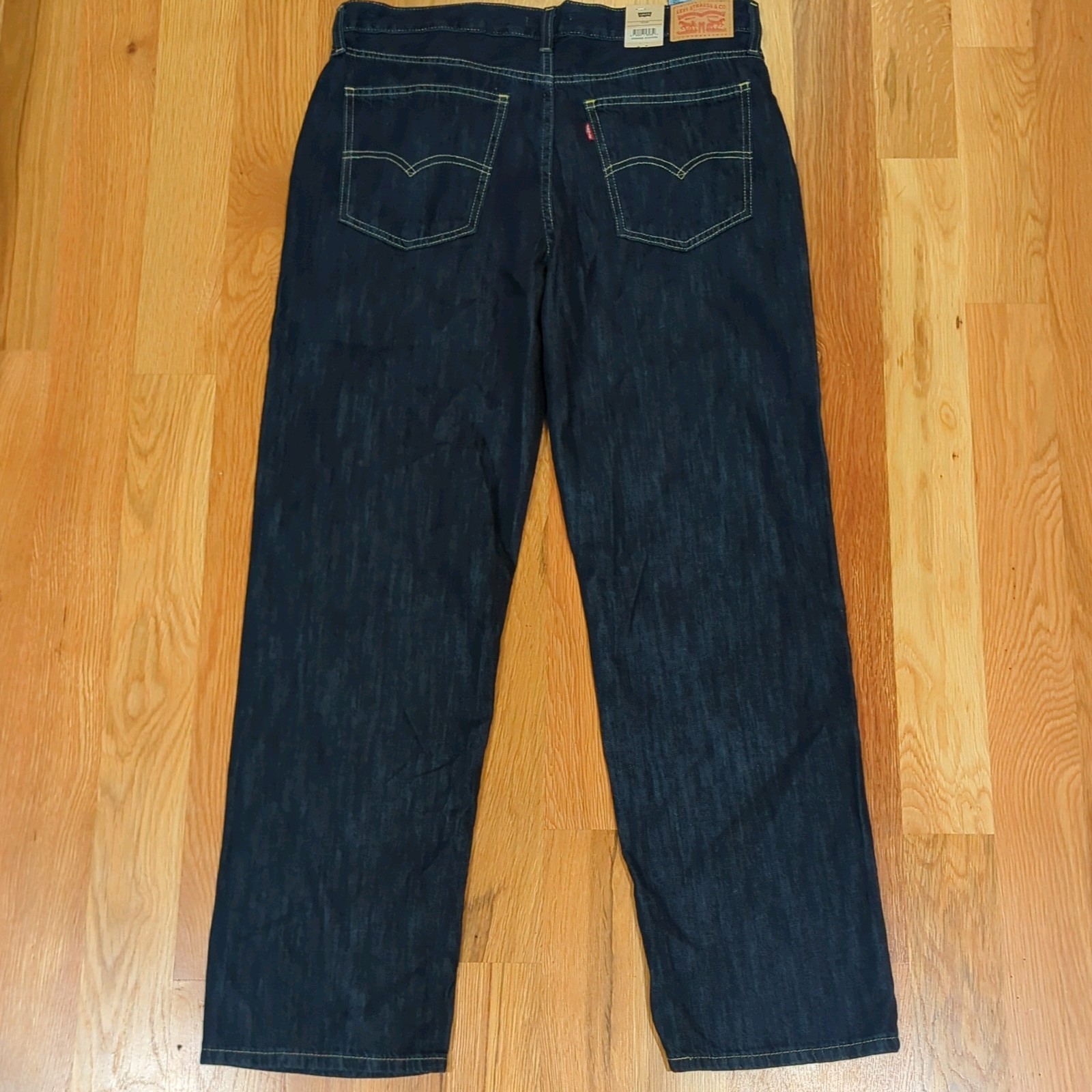 Levi’s Low Pro Jeans Dark Blue Mid Rise Straight Women’s 31×30 Relaxed Hip New